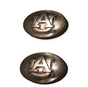 Auburn University War Eagle Silver Gun Metal Conchos / Set of 2